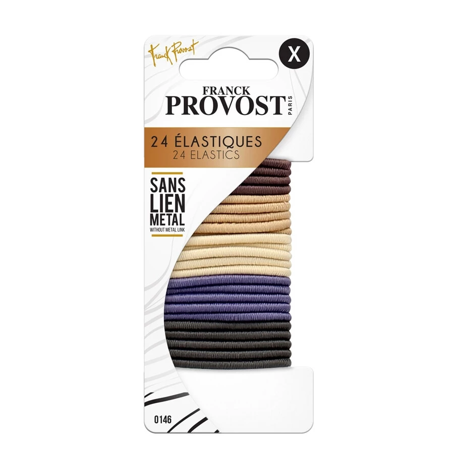 Frank Provost ELASTICI MINI SENZA METALLO COLORATI 24PZ. Elastico Capelli
