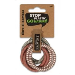 Frank Provost PLASTIC FREE - ELASTICI ASSORTITI BAMBOO 6PZ Elastico Capelli